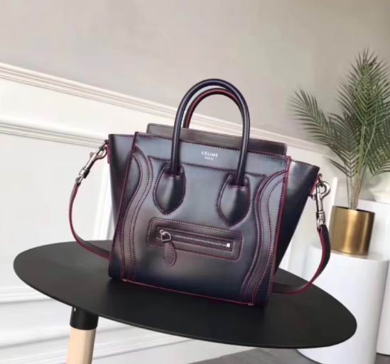  Celine Luggage Bag IN BOX CALFSKIN Wine