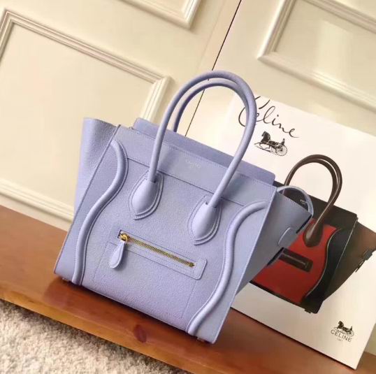  CELINE MICRO LUGGAGE BAG IN LIGHT PURPLE CALFSKIN
