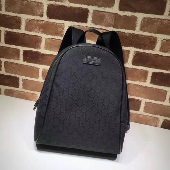  Gucci print GG bacpack black
