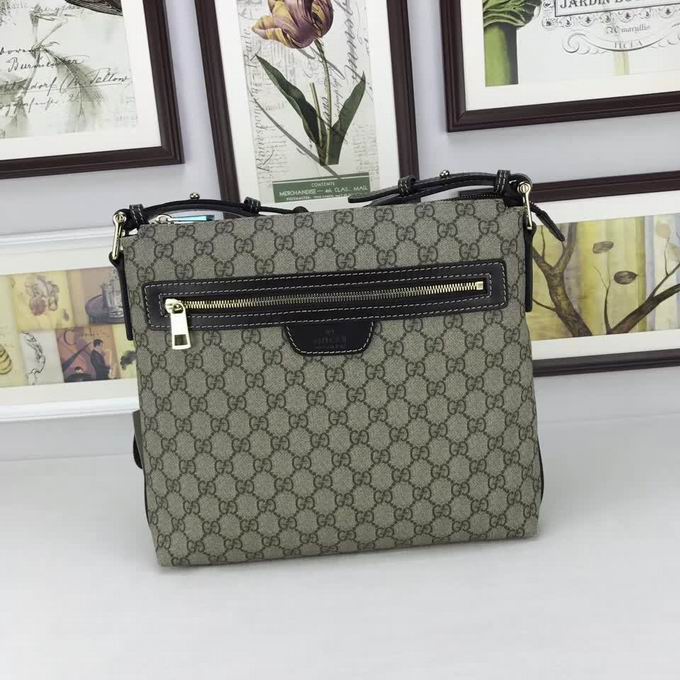  Gucci GG print flat messenger apricot