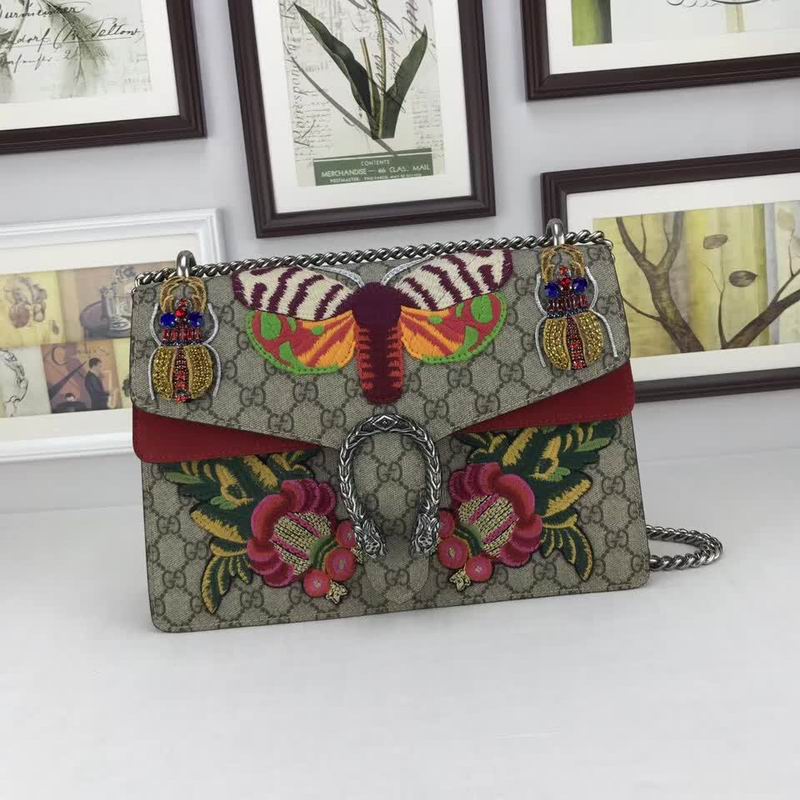  Gucci Dionysus embroidered shoulder bag