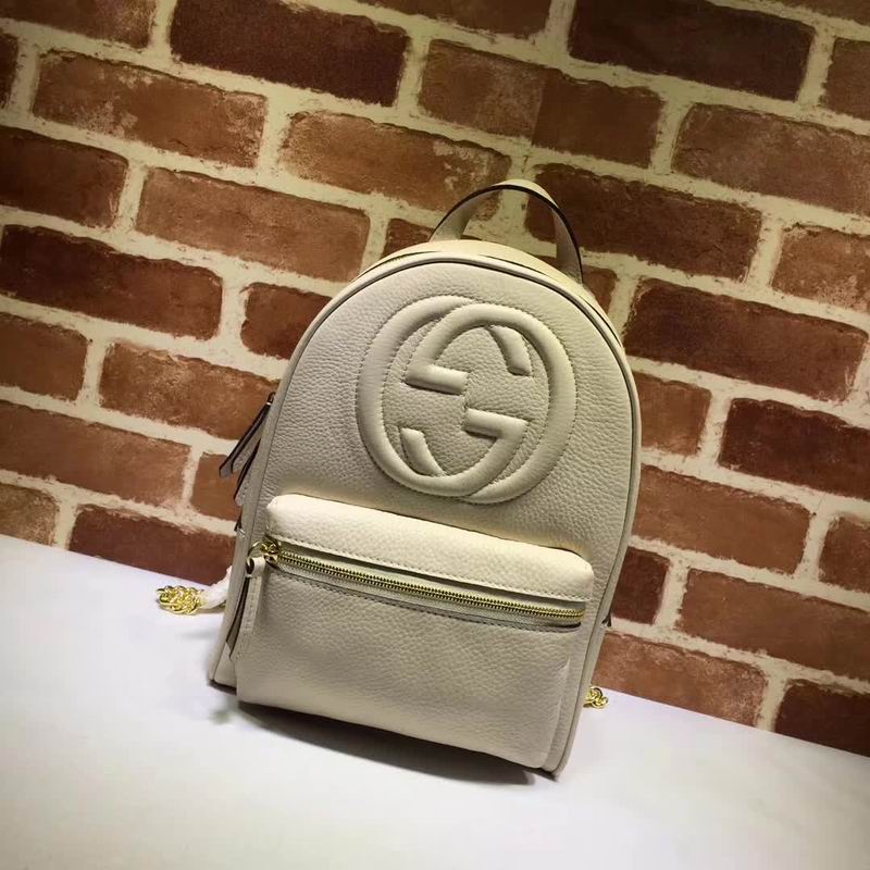  Gucci leather backpack khaki