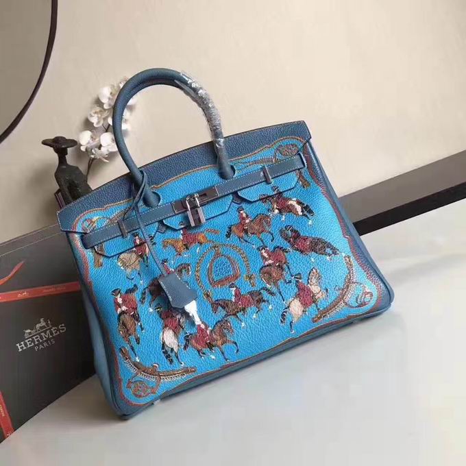  HERMES BIRKIN BAG BLUE