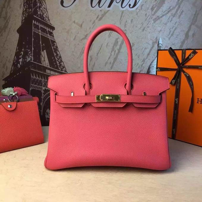  HERMES BIRKIN BAG IN LIGHT RED