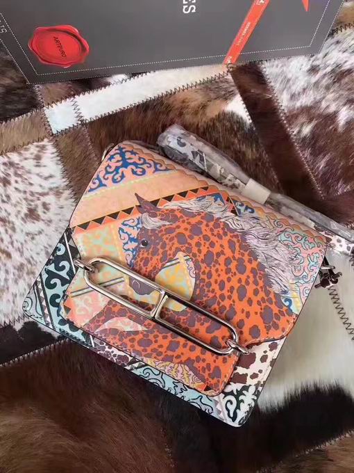  HERMES GRAFFITI ROULIS SHOULDER BAG with horse picture