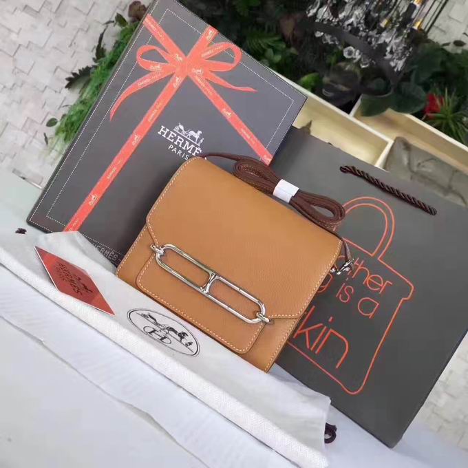  Hermes small roulis Bags in khaki