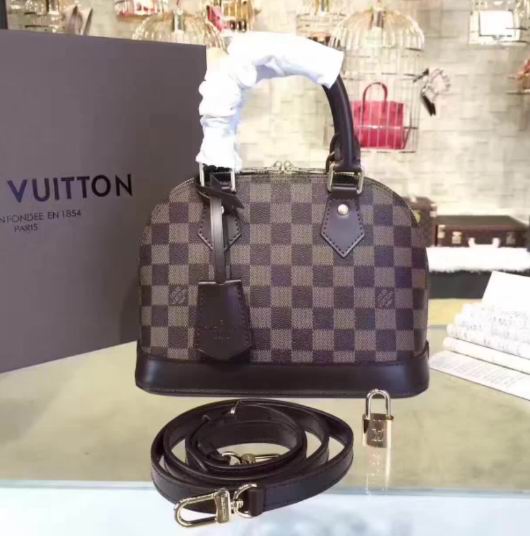  Louis Vuitton ALMA BB Damier Ebene Canvas  N41221