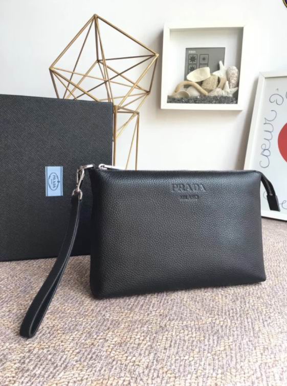  Prada leather clutch FOR MAN