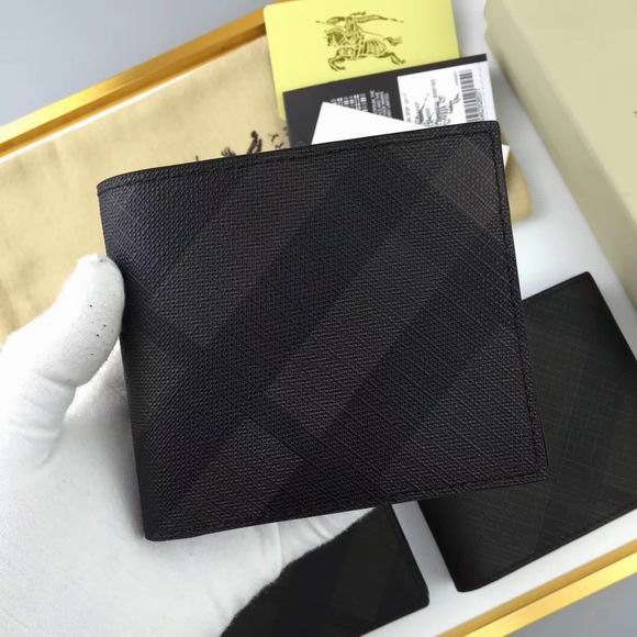  Burberry London Check International Bifold Wallet coffee