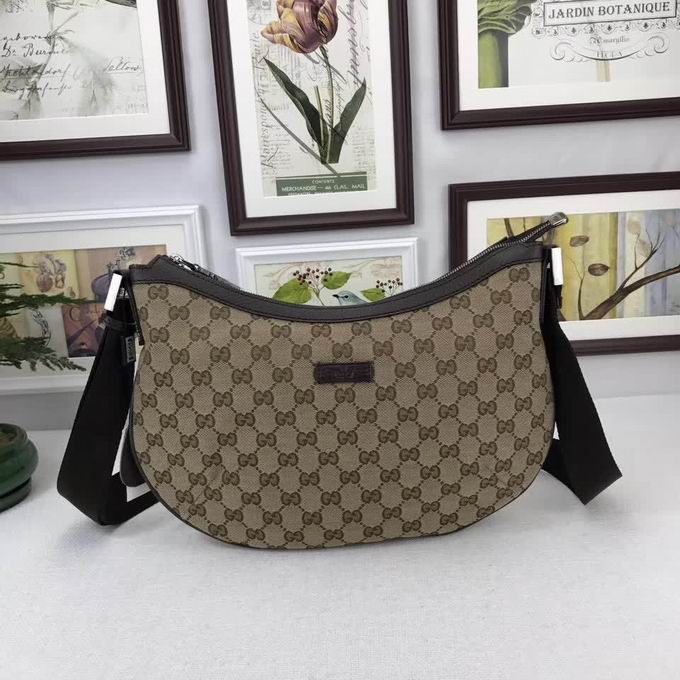  Gucci GG Print Bag brown