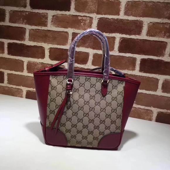  Gucci GG Supreme small tote wine