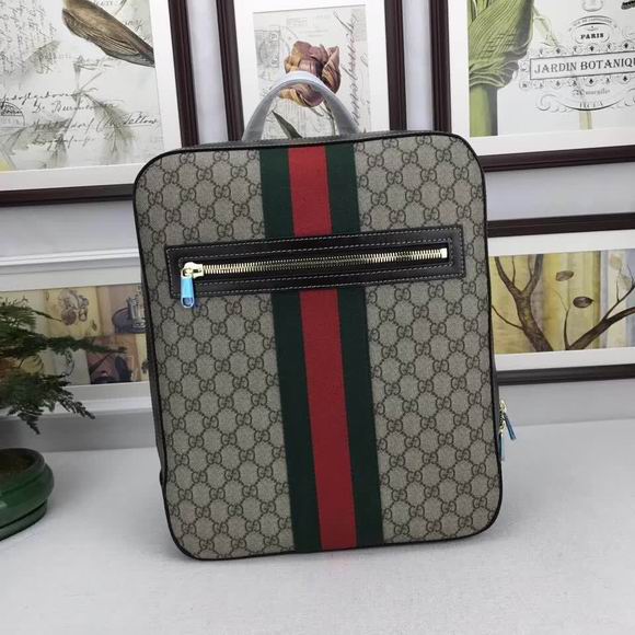  Gucci GG Supreme backpack coffee