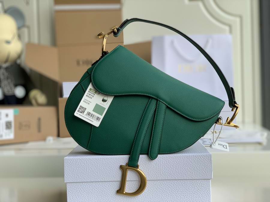  SADDLE BAG Green Grained Calfskin