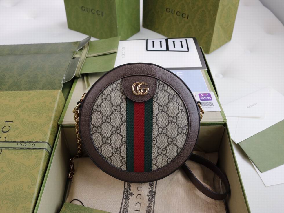  Ophidia GG mini round shoulder bag