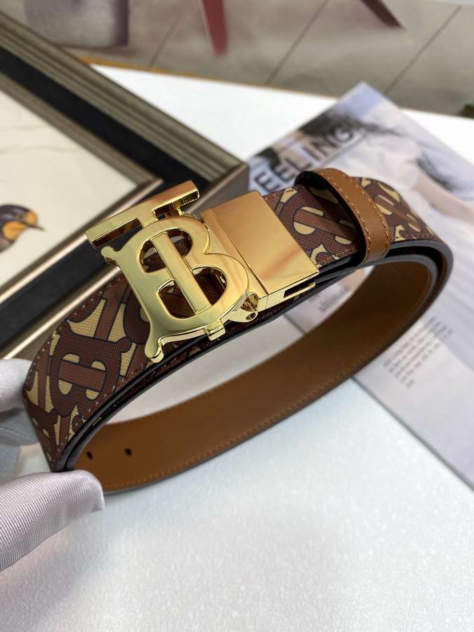  Reversible Monogram Print E-canvas and Leather Belt