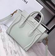 CELINE MINI LUGGAGE BAG IN BEIGE CALFSKIN