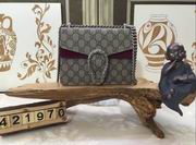 Gucci Dionysus GG Supreme Mini shoulder bag wine