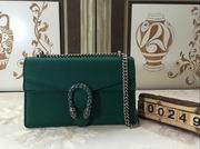 Gucci Dionysus green leather shoulder bag 