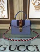 Gucci Sylvie leather mini bag blue 