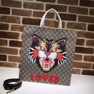 Gucci Angry Cat print GG Supreme tote 