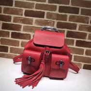 Gucci new style  calf leather backpack red