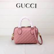 Gucci Soft Gucci Signature top handle bag pink 