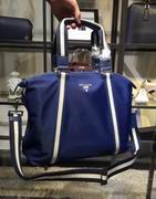 Prada blue Parachute fabric ma bag FOR MAN