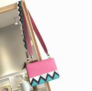 Prada Esplanade Saffiano and calf leather bag baltic begonia pink & jade green 