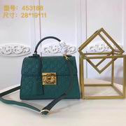 Gucci Padlock Gucci Signature top handle bag green 