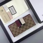 Gucci GG supreme wallet bordeaux red