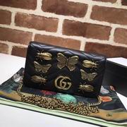 Gucci GG Marmont animal studs mini bag black