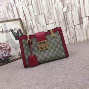 Gucci Padlock small GG bees shoulder bag 
