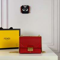 KAN U MINI Red leather bag