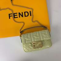 BAGUETTE yellow leather bag mini