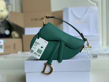 SADDLE BAG Green Grained Calfskin