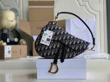 SADDLE BAG Blue Dior Oblique Jacquard