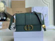 30 MONTAIGNE BAG Mint Green Box Calfskin