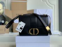 30 MONTAIGNE BAG Black Box Calfskin