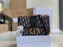 30 MONTAIGNE CHAIN BAG Blue Dior Oblique Jacquard