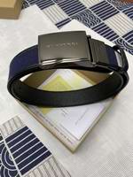 Reversible Plaque Buckle Vintage Check E-canvas Belt