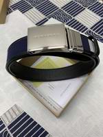 Reversible Plaque Buckle Vintage Check E-canvas Belt