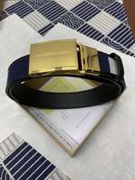 Reversible Plaque Buckle Vintage Check E-canvas Belt